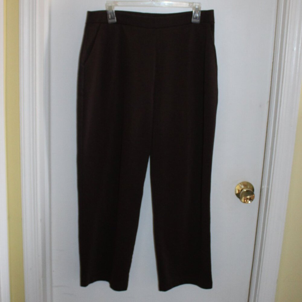 Vintage Goodclothes Petite Collection dark brown women's dress pants Size PXL